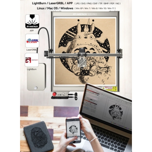 Plotter laser - incisore Atomstack S20 Pro 95x40cm | Distributore IT